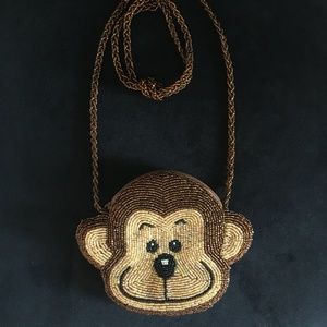 Beaded Monkey Purse